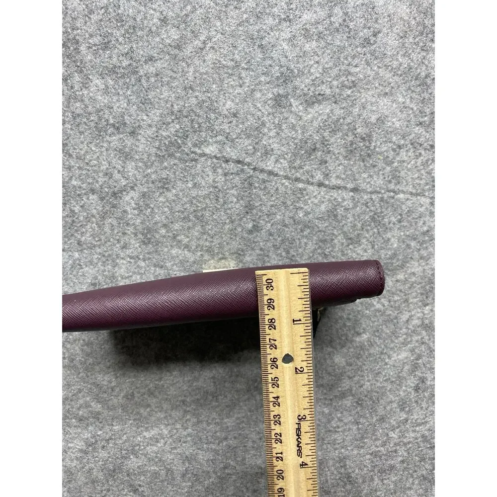 Kate Spade New York Wallet Womens Burgundy Saffiano Continental Zip Pocket - Picture 11 of 13